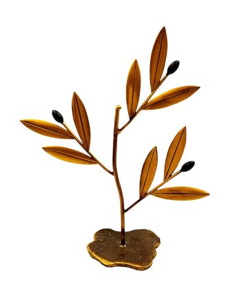 Χειροποίητο Μπρούτζινο Κλαδί Ελιάς “Αιώνια Φύση”