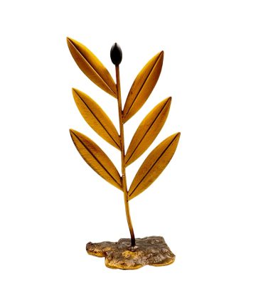 Χειροποίητο Μπρούτζινο Κλαδί Ελιάς “Αιθέρια Όαση”