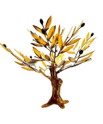 Χειροποίητο Μπρούτζινο Δέντρο Ελιάς “Χρυσαφένια Αχτίδα”
