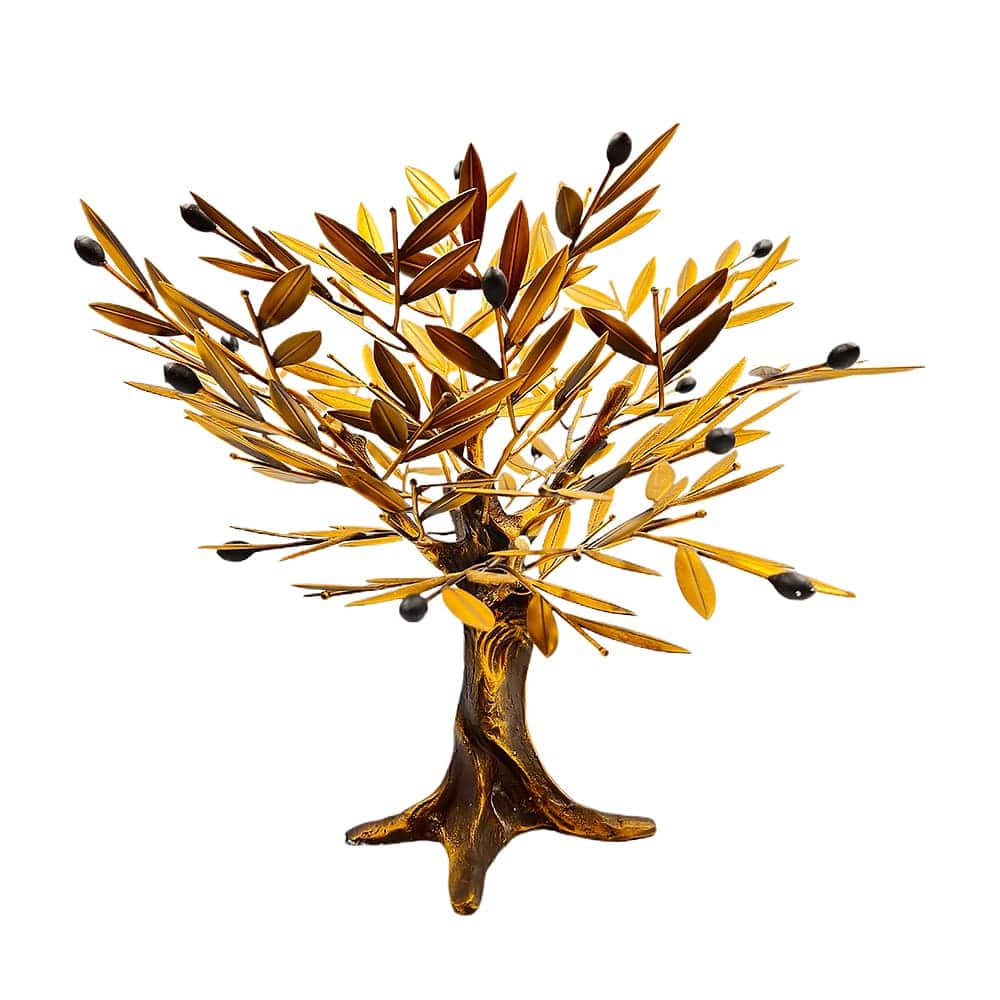 Χειροποίητο Μπρούτζινο Δέντρο Ελιάς “Χρυσαφένιο Ξύπνημα”