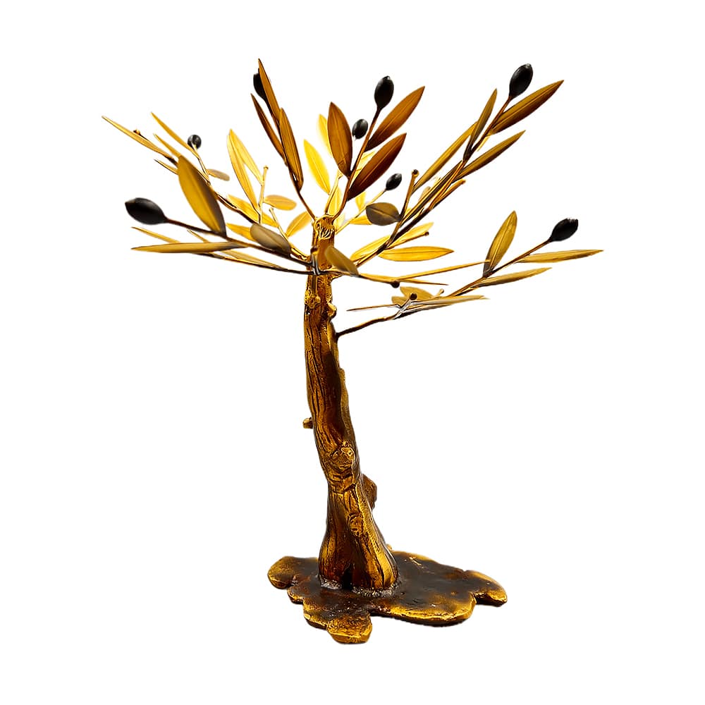 Χειροποίητο Μπρούτζινο Δέντρο Ελιάς “Αιθέριο Φως”