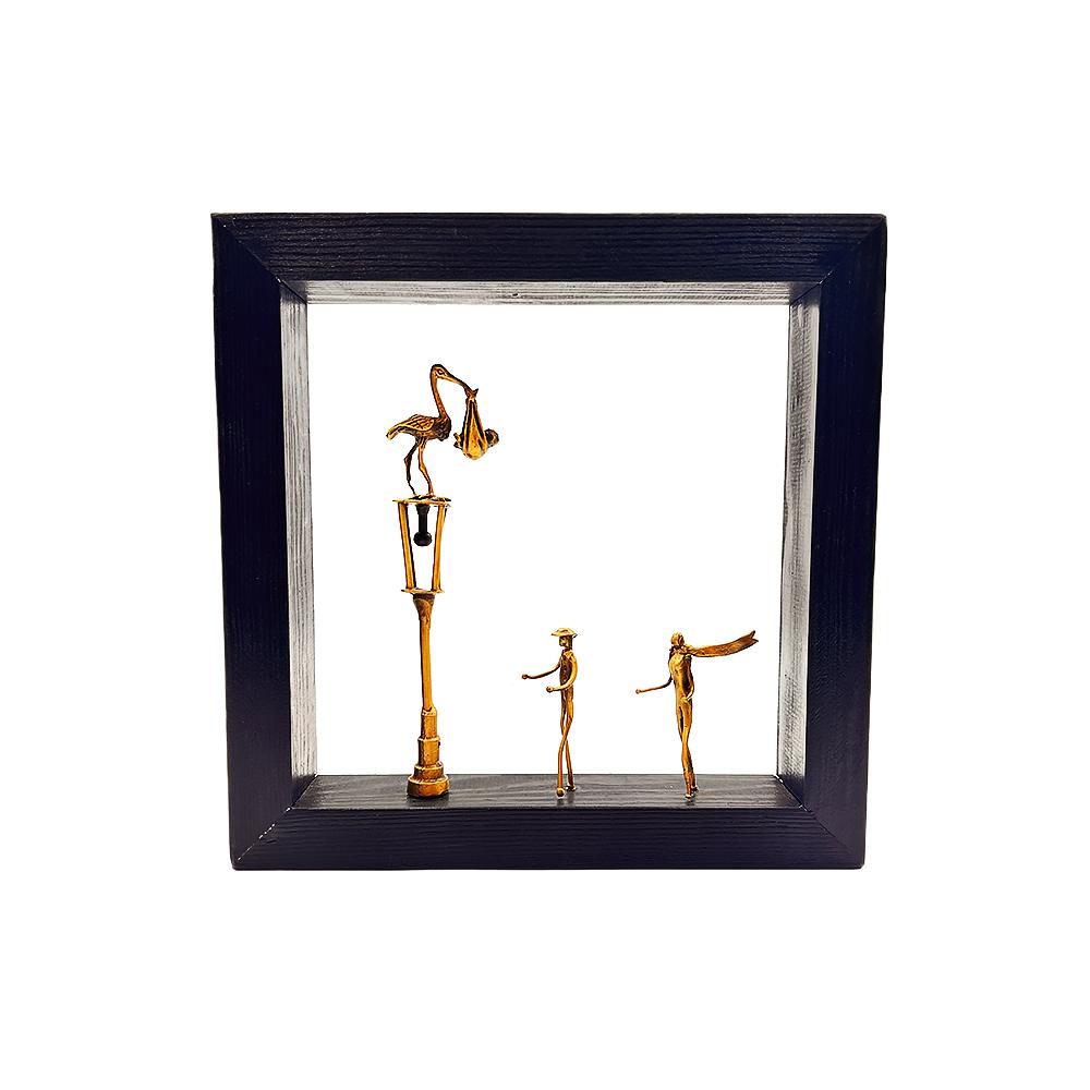 Χειροποίητο Μπρούτζινο Γλυπτό “Παραμύθι σε Φανάρι”