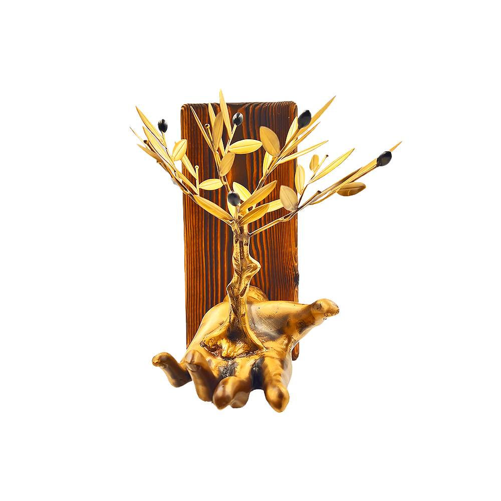 Χειροποίητο Μπρούτζινο Γλυπτό “Χέρι της Ελιάς”