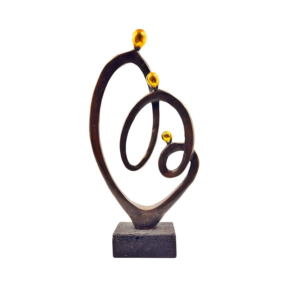 Χειροποίητο Μπρούτζινο Γλυπτό “Αέναη Συντροφιά των Τριών”