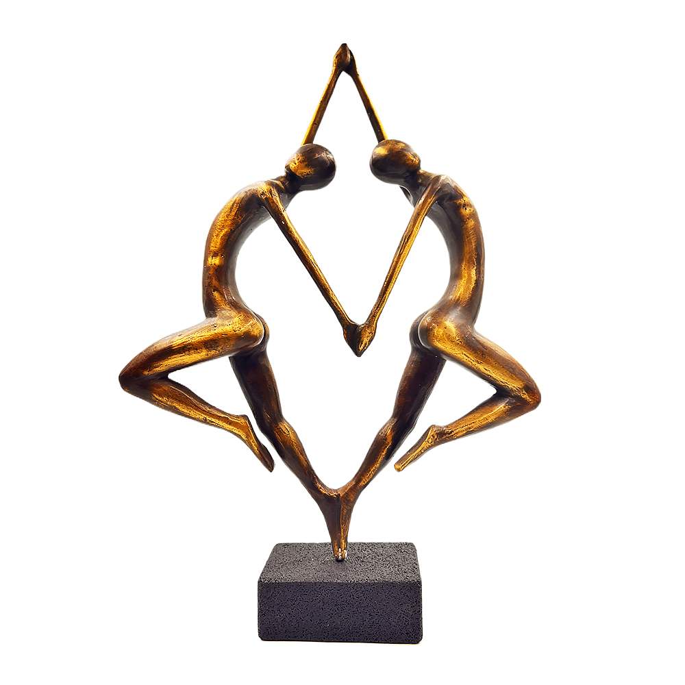 Χειροποίητο Μπρούτζινο Γλυπτό “Αντανάκλαση της Ισορροπίας”