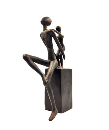 Χειροποίητο Μπρούτζινο Γλυπτό “Στιγμή Στήριξης”