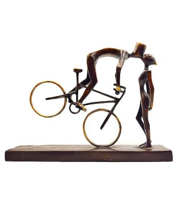 Χειροποίητο μπρούτζινο γλυπτό «Ερωτικό Φιλί στον Δρόμο»